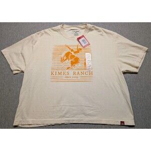 NWT Kimes Ranch Randy Bareback Graphic Almost Crop Top Shirt Sleeve Size XL